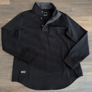 BYLT Elite Fairway pullover 1/4 zip jacket men's sz M magnetic black performance